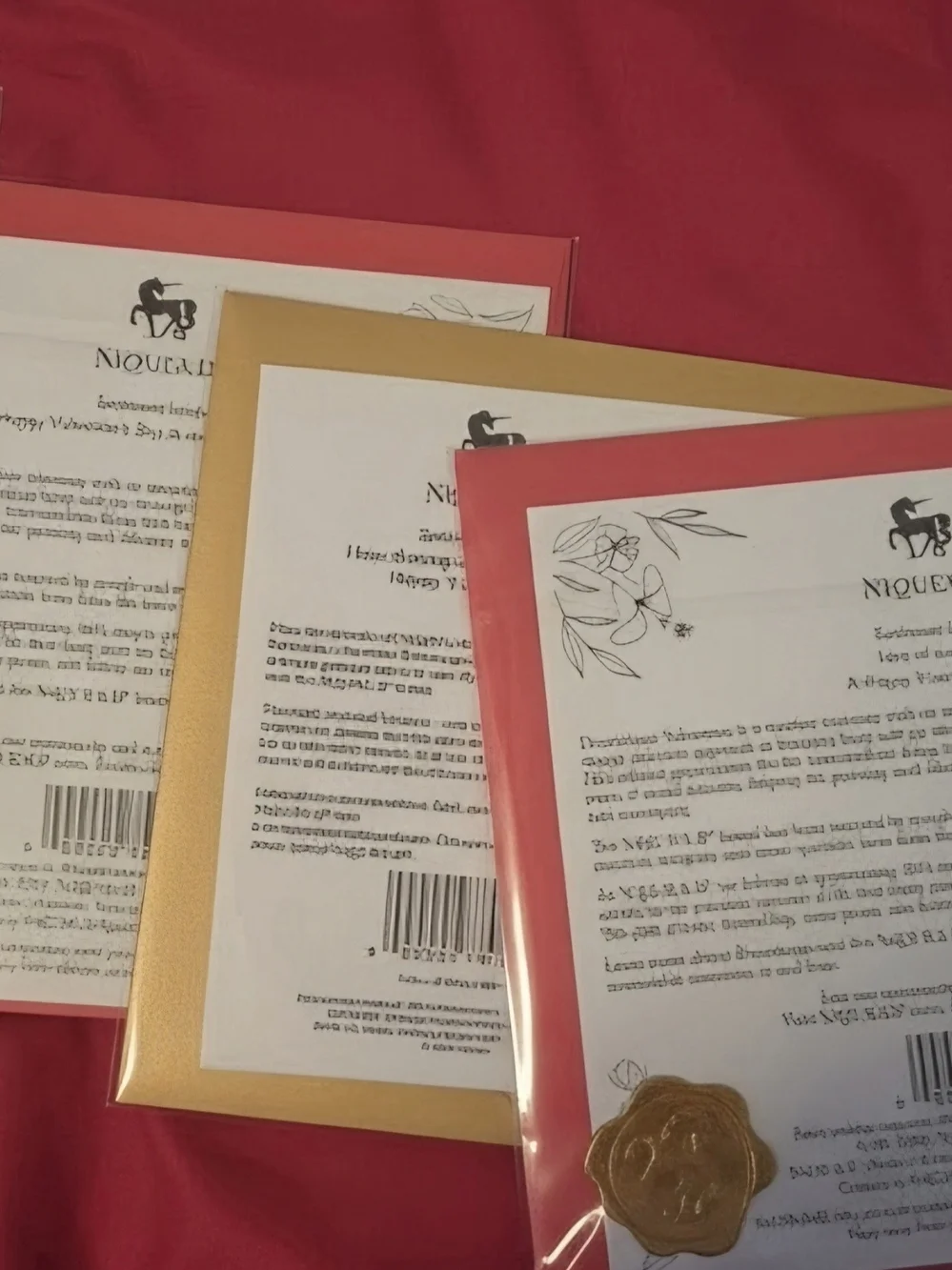 52 NIQUEA.D Premium Valentines Day Cards Lot Luxury Stationery $500 Retail Value